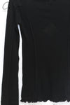 BASERANGE OMATOR Long-sleeved T-shirt BAS-TTOML-WO-WI24-HEI Black